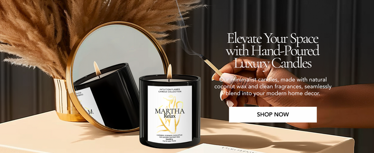 Our minimalist candles, made with natural coconut wax and clean fragrances, seamlessly blend into your modern home decor. Luxury faith-based coconut wax candles from Intuition Flames, hand-poured with clean ingredients and purpose-driven scents for spiritual reflection and healing.