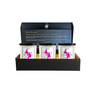 Intuition Flames Sisterhood Candle Gift Set featuring three 10 oz hand-poured coconut wax candles with wooden wicks. Includes Creamy Whispers, Berry Bliss, and Jasmine Legacy scents. Clean-burning, toxin-free fragrances crafted in Port St. Lucie, Florida for long-lasting home fragrance.